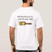Maler-Service-Arbeits-Shirts T-Shirt (Rückseite)
