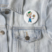 Maler-Stickfigur Button (Beispiel)