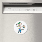 Maler-Stickfigur-Magnet Magnet (In Situ (Geschirrspüler))