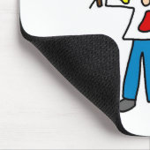 Maler-Strichmännchen-Mauspad Mousepad (Ecke)