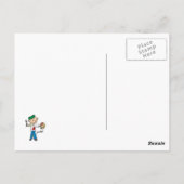 Maler-Strichmännchen Postkarte (Rückseite)