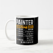 Maler Stundensatz Lustiger Maler Kaffeetasse (Links)