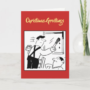 Maler- und Dekorateur-Weihnachtskarte Feiertagskarte