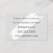 Maler- und Dekorationskarte Visitenkarte (Rückseite)