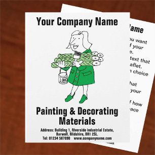 Maler- und Dekorationsmaterialien Design-Flyer Flyer