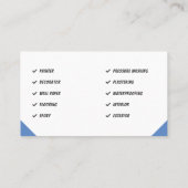 Maler und Dekorator, Farbwalze Visitenkarte (Rückseite)