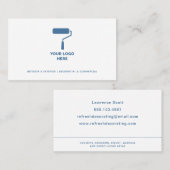 Maler und Dekorator für das Logo, Navy Text Visitenkarte (Vorne/Hinten)