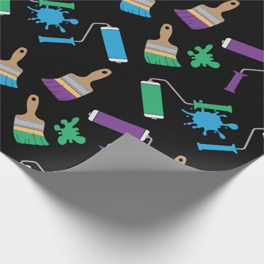 Maler und Dekorator Geburtstag Geschenkpapier (Ecke)