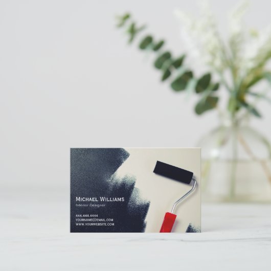 Maler und Dekorator | Handyman Construction Visitenkarte (Stehend Vorderseite)