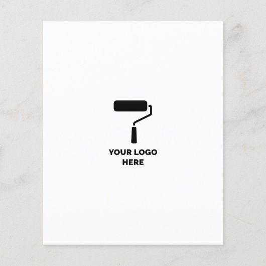 Maler und Dekorator Hinzufügen Ihres Logos Moderne Flyer (Hinten)