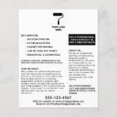 Maler und Dekorator Hinzufügen Ihres Logos Moderne Flyer (Vorne)