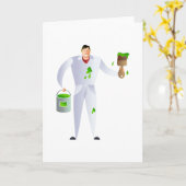 Maler und Dekorator Karte (Gelbe Blume)