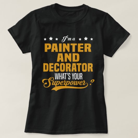 Maler und Dekorator T-Shirt (Design vorne)