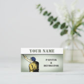 Maler und Dekorator Visitenkarte (Stehend Vorderseite)