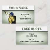 Maler und Dekorator Visitenkarte (Vorne/Hinten)