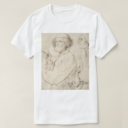 Maler und Kenner durch Pieter Bruegel T-Shirt (Design vorne)