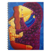 Maler und Söhne Familienmalerei Moderne Kunst Notizblock (Vorderseite)