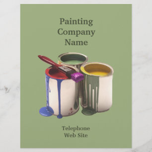 Maler Unternehmer Business Flyer