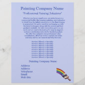 Maler Unternehmer Business Flyer (Hinten)