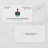 Maler, Visitenkarte (Vorne/Hinten)