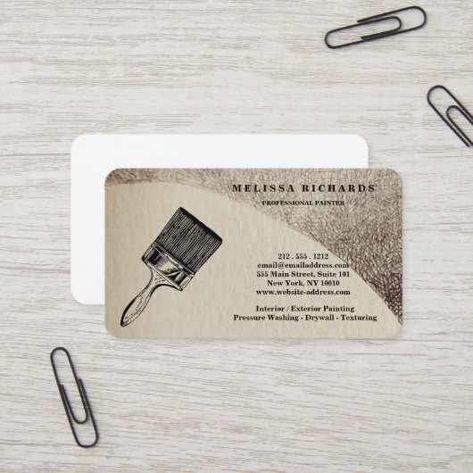 Maler Visitenkarte (Vorderseite/Rückseite Beispiel)