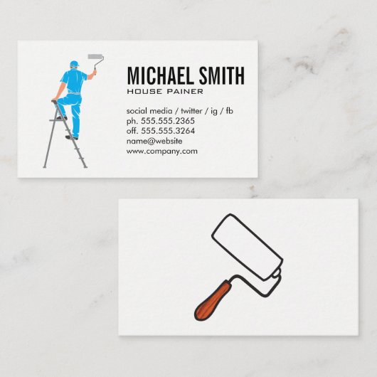 Maler Visitenkarte (Vorne/Hinten)
