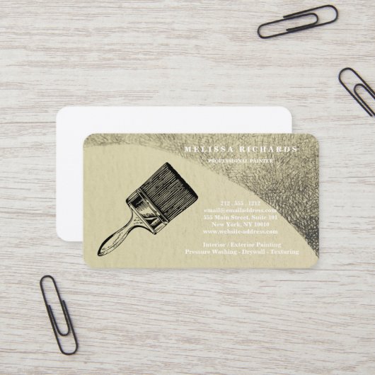 Maler Visitenkarte (Vorderseite/Rückseite Beispiel)