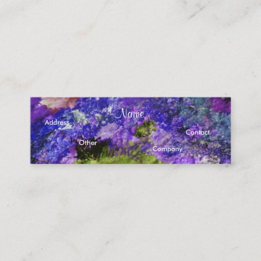 Maler-Visitenkarte - Anpassbar Mini Visitenkarte (Vorderseite)