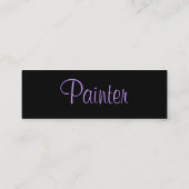 Maler-Visitenkarte - Anpassbar Mini Visitenkarte (Rückseite)