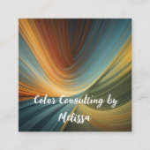 Maler-Visitenkarte Quadratische Visitenkarte (Vorderseite)