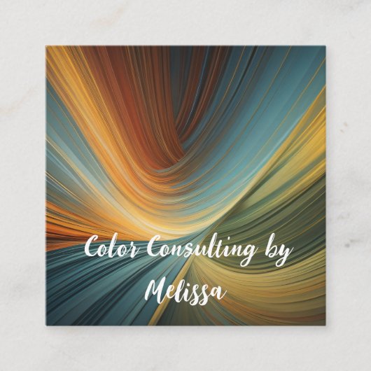 Maler-Visitenkarte Quadratische Visitenkarte (Vorderseite)