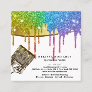 Maler-Visitenkarte Quadratische Visitenkarte