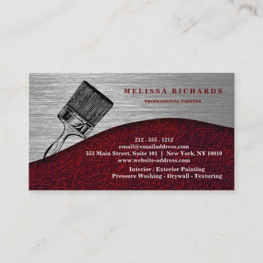 Maler-Visitenkarte Visitenkarte (Vorderseite)