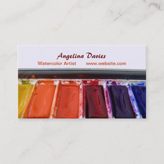 Maler-Visitenkarte Visitenkarte (Vorderseite)