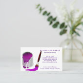 Maler-Visitenkarte Visitenkarte (Stehend Vorderseite)