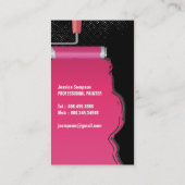 Maler-Visitenkarte Visitenkarte (Rückseite)