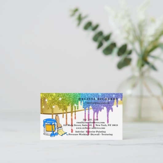 Maler-Visitenkarte Visitenkarte (Stehend Vorderseite)