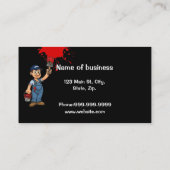 Maler-Visitenkarte Visitenkarte (Rückseite)