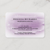 Maler-Visitenkarte Visitenkarte (Rückseite)