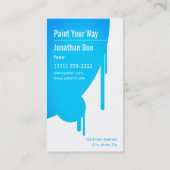 Maler-Visitenkarte Visitenkarte (Rückseite)