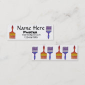 Maler-Visitenkarten Mini Visitenkarte (Vorne/Hinten)