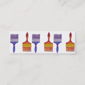 Maler-Visitenkarten Mini Visitenkarte (Rückseite)