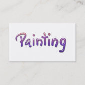 Maler-Visitenkarten Visitenkarte (Rückseite)