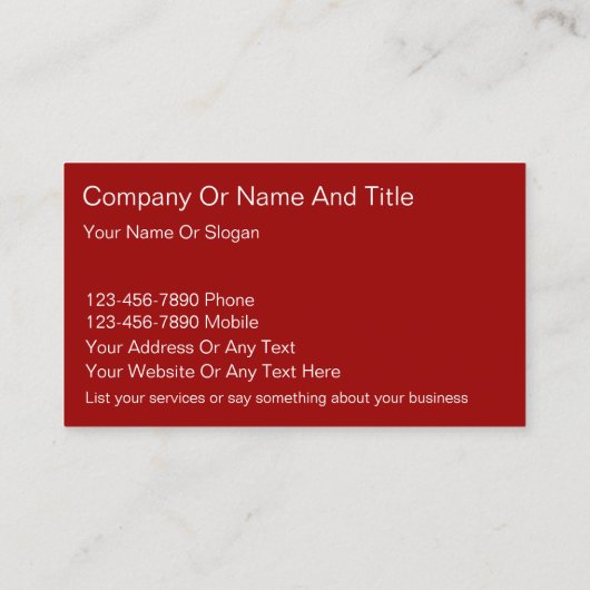 Maler-Visitenkarten Visitenkarte (Rückseite)