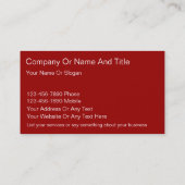 Maler-Visitenkarten Visitenkarte (Rückseite)