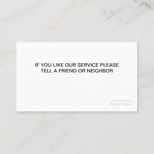 Maler-Visitenkarten Visitenkarte (Rückseite)