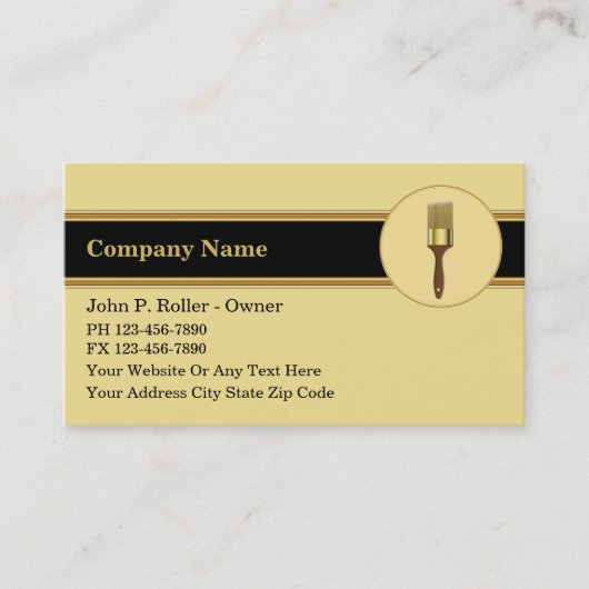 Maler-Visitenkarten Visitenkarte (Vorderseite)