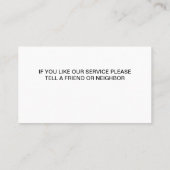 Maler-Visitenkarten Visitenkarte (Rückseite)