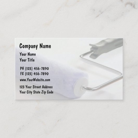 Maler-Visitenkarten Visitenkarte (Vorderseite)