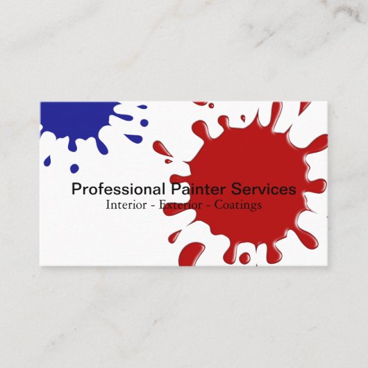 Maler-Visitenkarten Visitenkarte (Vorderseite)